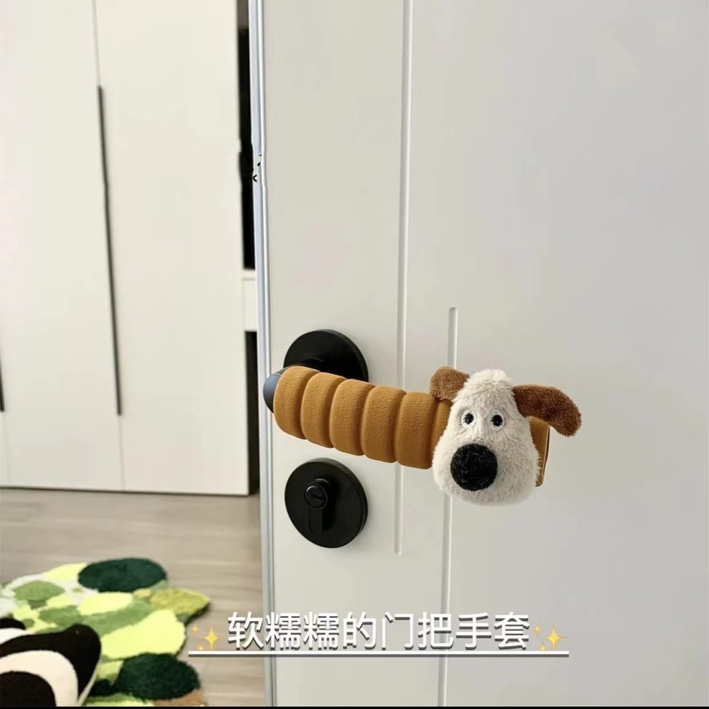 Ins Cute Plush Doorknob Protector Kulomi Crash Cover เฟอร์นิเจอร์ตกแต่งรายการ