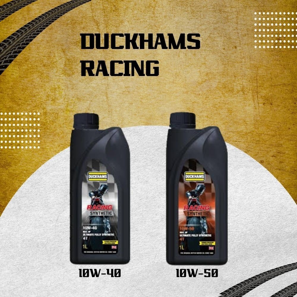 น้ำมันเครื่องสังเคราะห์แท้ + ESTER DUCKHAMS RACING ขนาด 1 ลิตร สำหรับรถมอเตอร์ไซด์