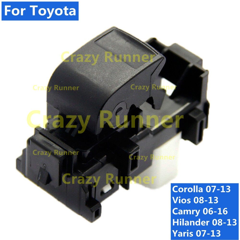 สวิทช์กระจกไฟฟ้า สวิทช์กระจกประตู สวิตช์ยกกระจกหน้าต่างรถ Toyota Vios Gen 2 2008-2013 Corolla Altis 2007-2013 Camry 2006-2016 Hilander 2008-2013 Yaris 2007-2013 คอโรลล่าอัลติส RAV4 2006-17
