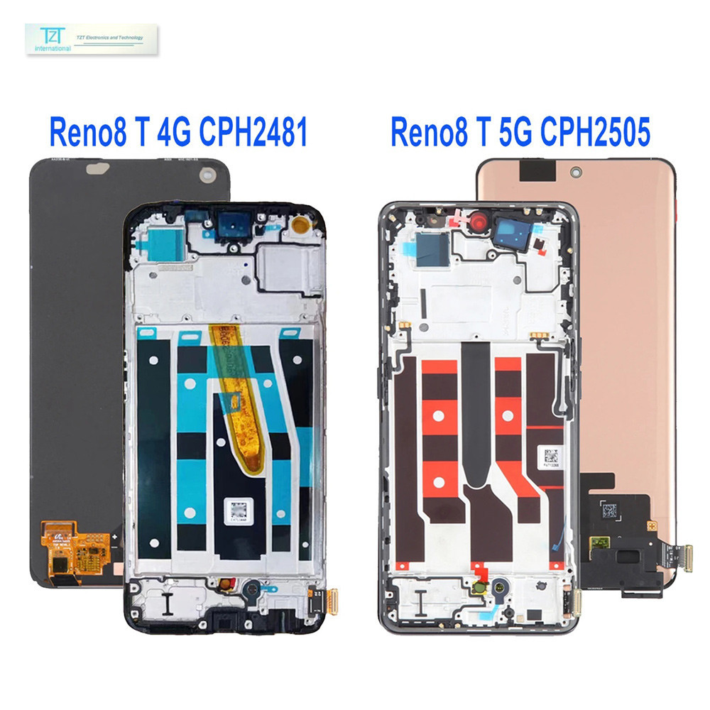 <พร้อมกรอบ> จอ lcd for OPPO Reno 8T 5G หน้าจอ แท้ OLED/Amoled