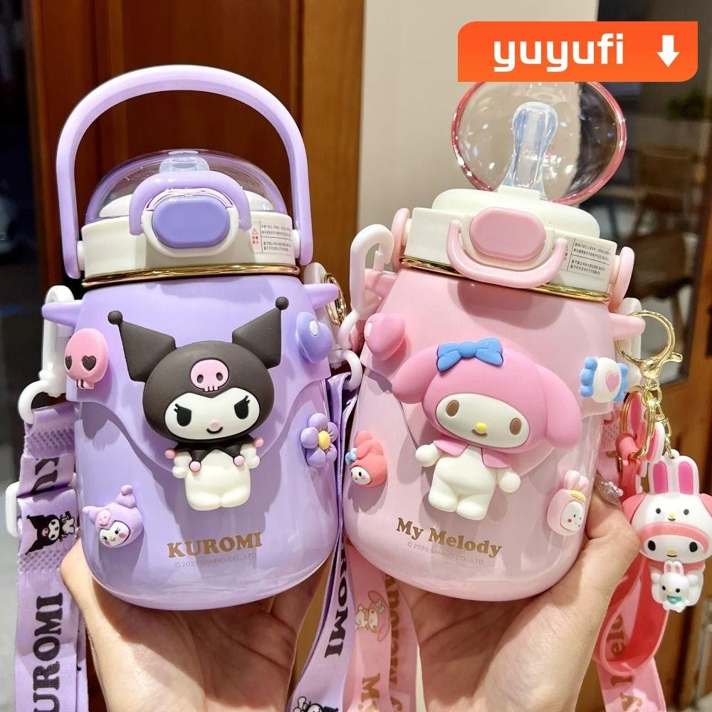 Yuyufi ถ้วยฉนวน, Pochacco 700/880ML กระติกน้ําสูญญากาศความจุขนาดใหญ่, แก้วเก็บความร้อน Purin Sanrio สแตนเลสน่ารักสําหรับเด็กชายและเด็กหญิง