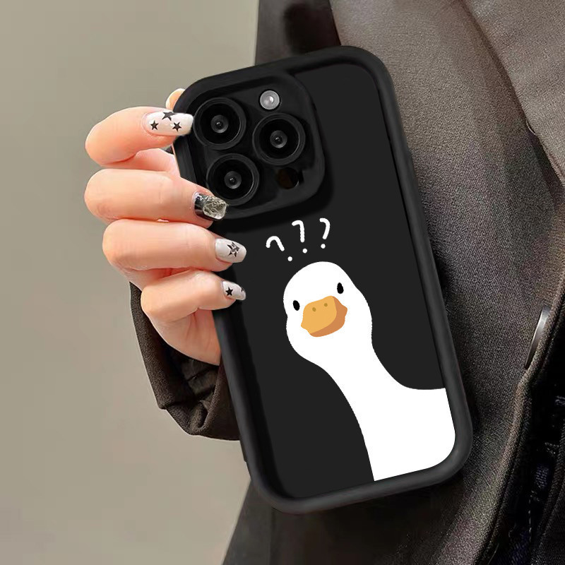 🔥ส่งจากไทย🔥เคส iphone 7P 8P 11 13 14 Pro Max กล้องป้องกันมิตรกับสิ่งแวดล้อมกันกระแทกดอก ห่านโง่ - รูปที่ 7