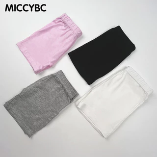 【จัดส่งด่วน】44%OFF 4 ชิ้น สาวเด็กกางเกงนิรภัย 3-9Y เด็ก Legging กางเกงรัดรูปกระโปรงโรงเรียน Innerwear