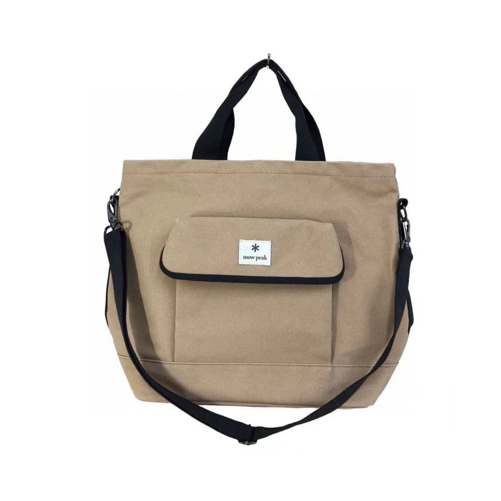 [คุณภาพสูง] Snow Peak Mountain Series Outdoor Mountain Camping Retro Large Tote Bag