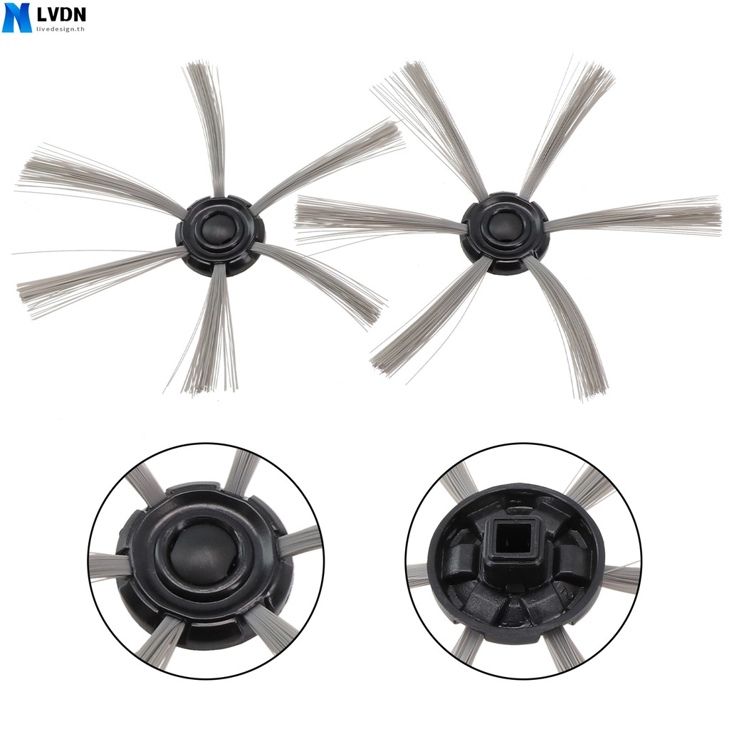 2 ชิ้นแปรงด้านข้างสําหรับอุปกรณ์เสริมสําหรับเครื่องดูดฝุ่น Isweep S320 [ livedesign ]