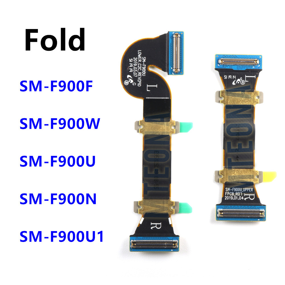 ขั้วต่อเมนบอร์ดจอแสดงผล LCD สําหรับ Samsung Galaxy พับ F900 SM-F900F F900U F900N Spin Axis Flex Cabl