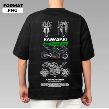 Kawasaki H2r Tshirt เสื้อไมโครไฟเบอร์