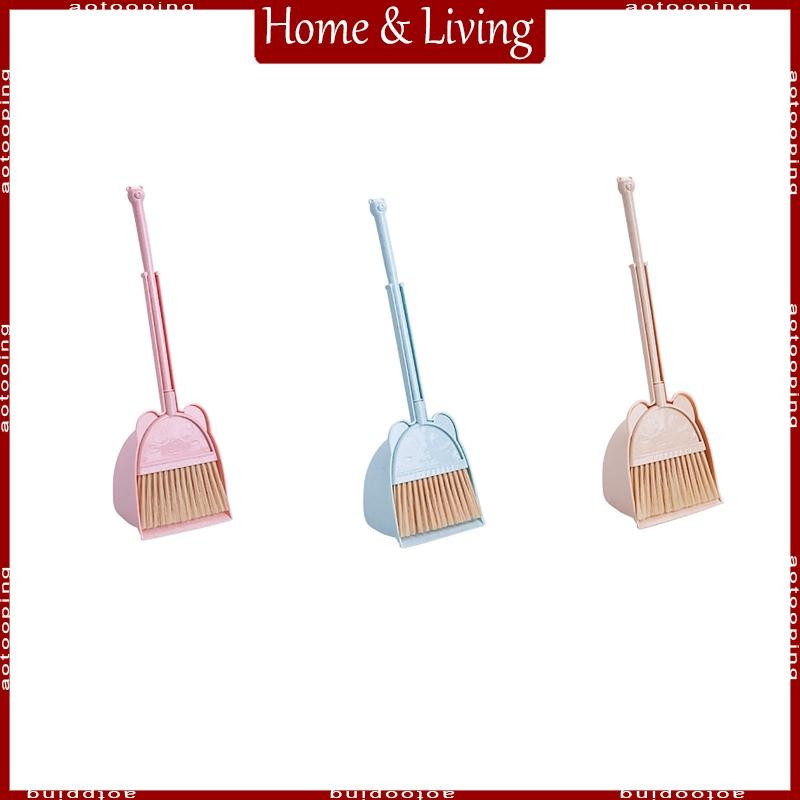 Children Small Broom and Dustpan Set Learning Sweeping Tool Toddlers Broom Kit