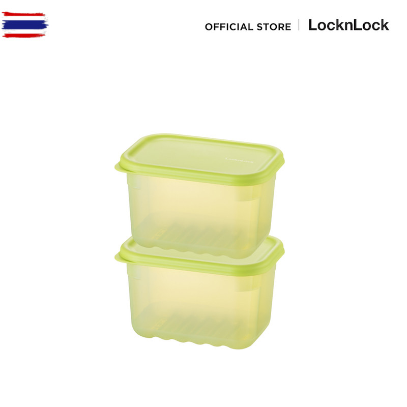 LocknLock กล่องพลาสติกถนอมอาหาร Smart Keep Fresh Container ความจุ 640 ml. รุ่น HLE5200NS2