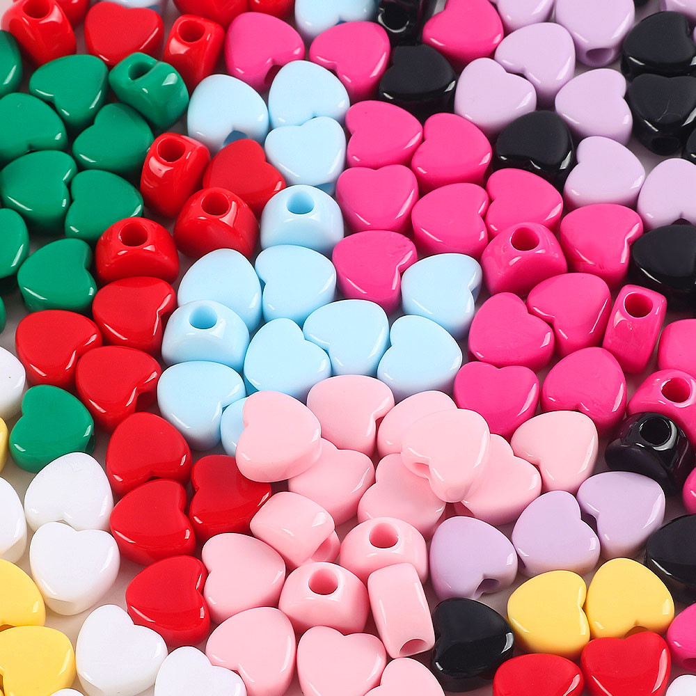 20ชิ้น12มิลลิเมตรลูกอมสีอะคริลิหัวใจลูกปัดวัสดุ ทําเอง เครื่องประดับทําสร้อยข้อมือต่างหูหลุมใหญ่จี้อุปกรณ์เสริม - รูปที่ 6