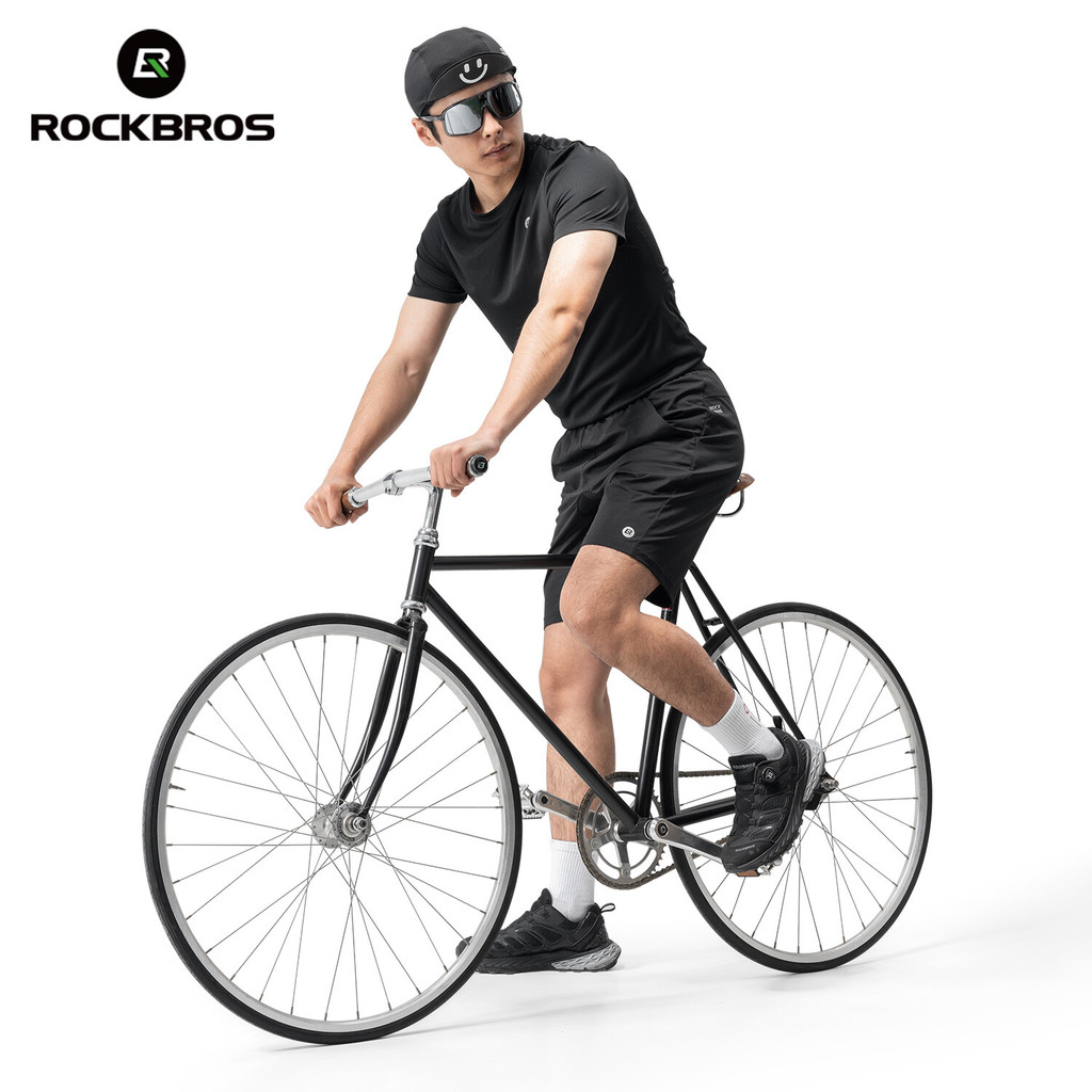ชุดปั่นจักรยาน ROCKBROS 100% Sorona® โพลีเอสเตอร์ระบายอากาศแห้งเร็วขี่จักรยานเอี๊ยมกางเกงขาสั้นชุด,ด้านบนที่มี3กระเป๋า,กางเกงขาสั้นที่มี การขยายความ,จักรยานเสือภูเขาถนนขี่จักรยานเครื่ - รูปที่ 5