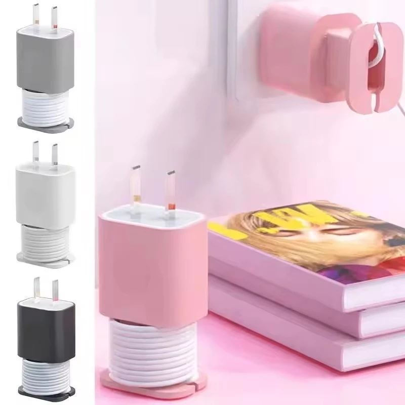 2 IN 1 ซิลิโคน Charger Protector Data Cable Winder Anti-Break Protection Cable Storage