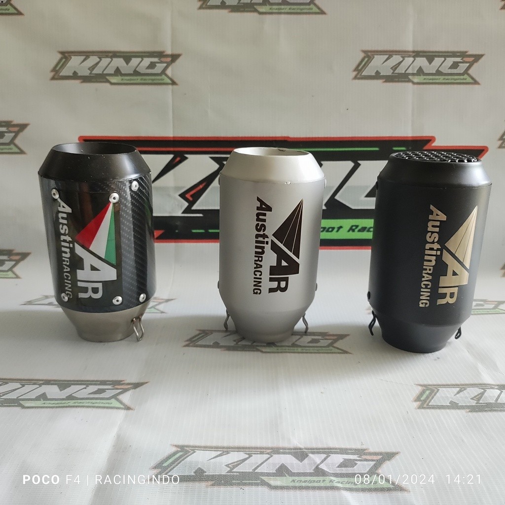 Austin racing ไอเสีย เข้าใหม่ 51 mm universal ninja 250 cbr 250 yamaha r25 yamaha r25 sz r15