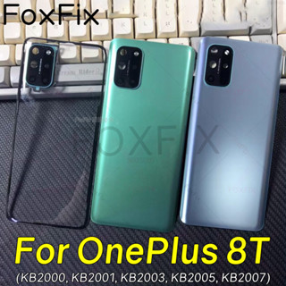 ฝาหลังแบตเตอรี่สําหรับoneplus 8T 5G KB2000 KB2001 ด้านหลังกร…