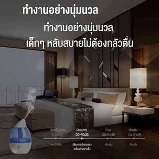 Humidifier 3L เครื่องพ่นไอน้ำอโรม่าขนาดใหญ่ เครื่องทำความชื้น ใส่น้ำมันหอมระเหยอโรม่า น้ำหอมอโรม่า Humidifier เครื่อพ่นน