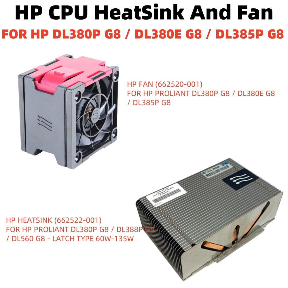 แรงม้า 662520-001 654577-002 DL380e DL380p G8 โมดูลพัดลมระบายความร้อนเซิร์ฟเวอร์ปลั๊กร้อน 662522-001