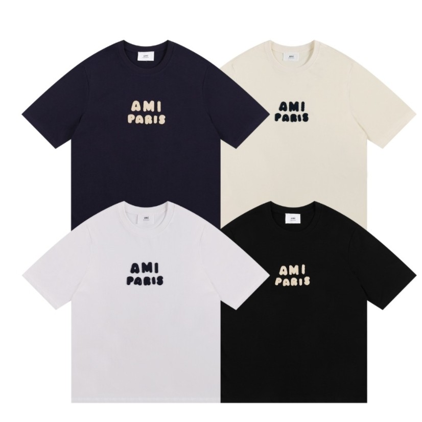 ใหม่ต้นฤดูใบไม้ผลิผู้ชายและผู้หญิงคอกลมแขนสั้นฤดูร้อนอเนกประสงค์สื่อสารสบายๆกีฬาฐานเสื้อยืด