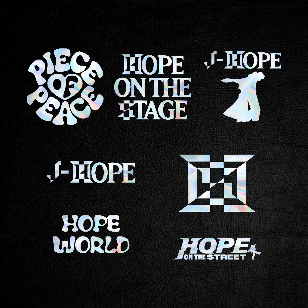 พร้อมส่ง สติกเกอร์ติดเเท่งไฟ Sticker Cutting J-HOPE army bomb stiker lightstick stiker BT12 KPOP