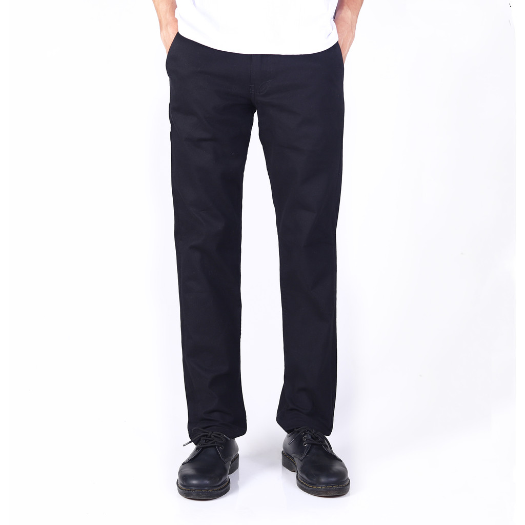 กางเกง Welldone - Easyfit สีดํา Regular