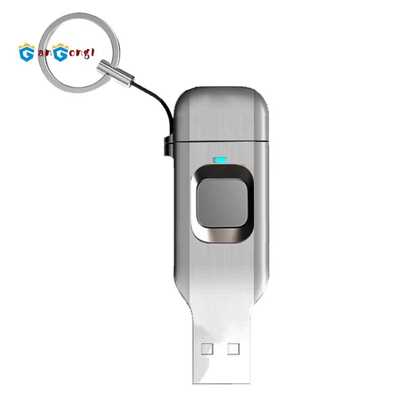 [gangong1]Fingerprint แฟลชไดรฟ์โลหะ OTG Pendrive USB3.0 ประเภท C สําหรับแล็ปท็อปโทรศัพท์ล็อค Thumbdrive Jump USB Disk