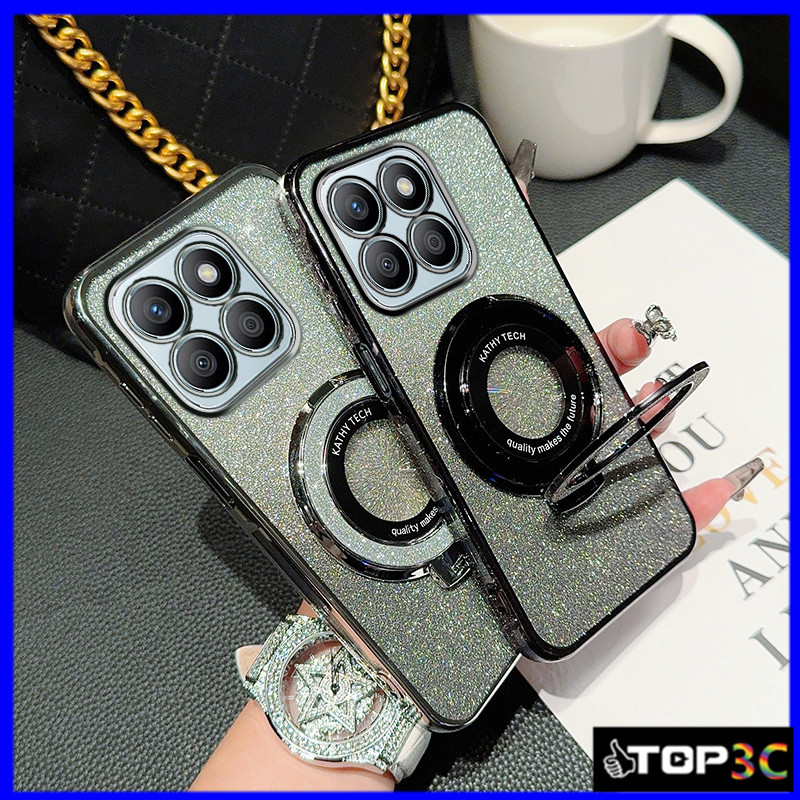 เคส Honor X8C / X8B / X8A Stand เคสโทรศัพท์โปร่งใสแวววาว ZJSF