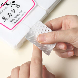 Monja Lint-Free Cotton ยาทาเล็บ เช็ดแห้งสําลีแผ่นทิ้งผ้าเช็ดทําความสะอาด ทําความสะอาด เล็บออกแบบ