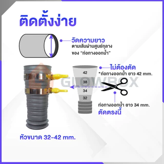 หกความยาว ท่อระบายน้ำเครื่องปรับอากาศ ท่อน้ำทิ้งเครื่องซักผ้า ท่อย่น/หด สายน้ำทิ้ง เครื่องซักผ้า ปรับได้ สายท่อน้ำทิ้ง