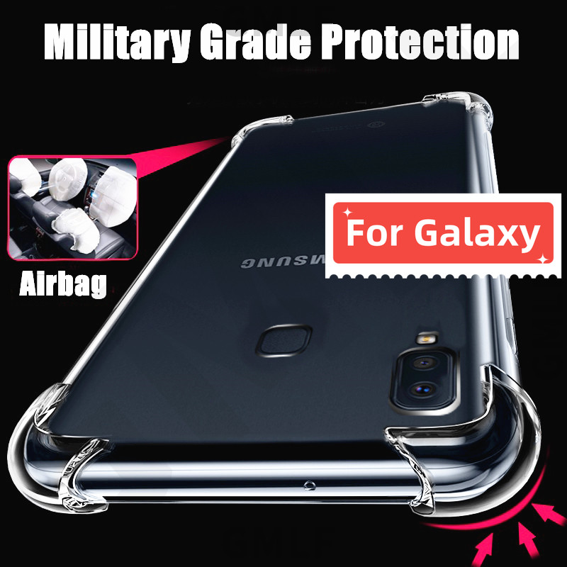 สําหรับ Samsung Galaxy A8 Star 6.3 นิ้ว SM-G855F G885Y G885S G8858 ยืดหยุ่นยางนุ่มคริสตัลใส Slim ป้อ