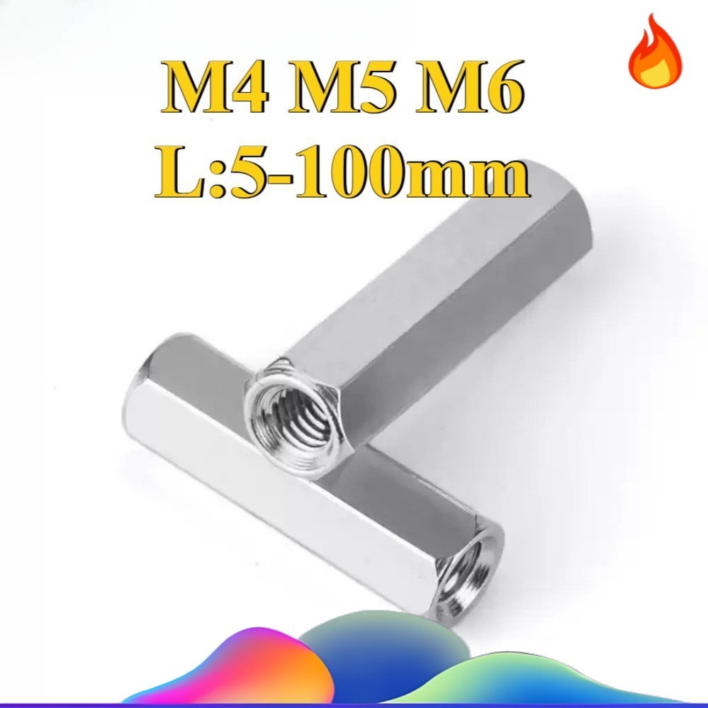 304 คอลัมน์หกเหลี่ยมสองทางสแตนเลส M4/M5/M6 (-WDY-XDM)