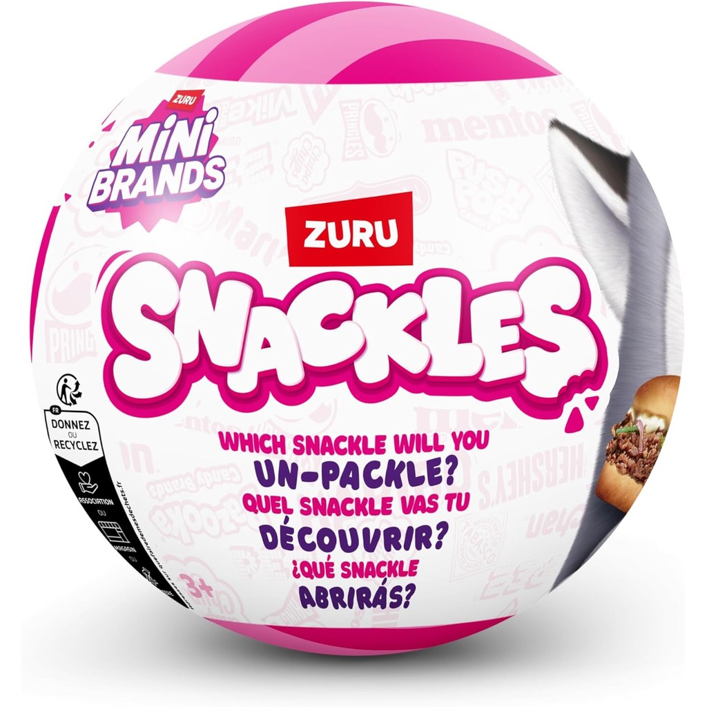Zuru Surprise Snackles Series Mystery Surprise Capsules ของเล่นตุ๊กตาตกแต่ง