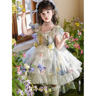 สาวโลลิต้าชุดเจ้าหญิง2026ชุดสไตล์ใหม่ชุดสาวดอกไม้ชุดวันเกิดช…