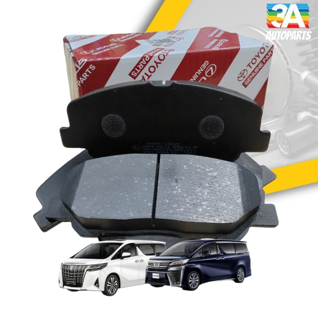 ผ้าเบรค TOYOTA ด้านหน้าและด้านหลังสําหรับ TOYOTA ALPHARD AGH30 / VELLFIRE AGH30