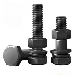 12.9 เกรด High-Strength ภายนอกหกเหลี่ยมสกรู Nut ชุดหกเหลี่ยม Bolt จับคู่ชุด M4M5M6M8M10
