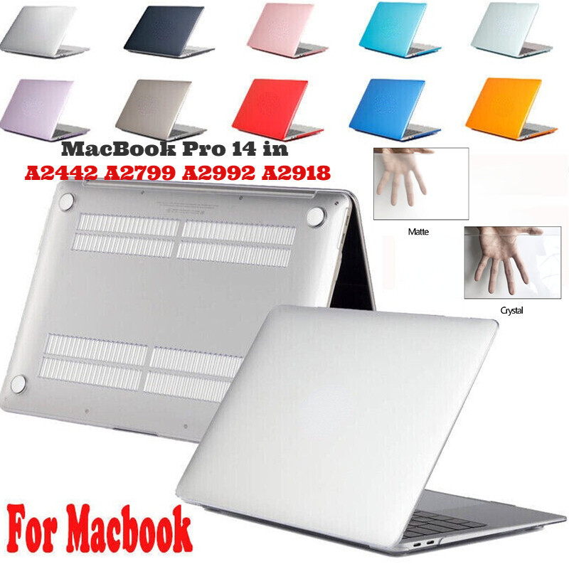 เคสโทรศัพท์มือถือ PC แข็ง แบบใส เนื้อแมตต์ คริสตัล สําหรับ MacBook Pro 14 in A2442 M2 M3 Max Pro 2023 A2992 A2799 A2918