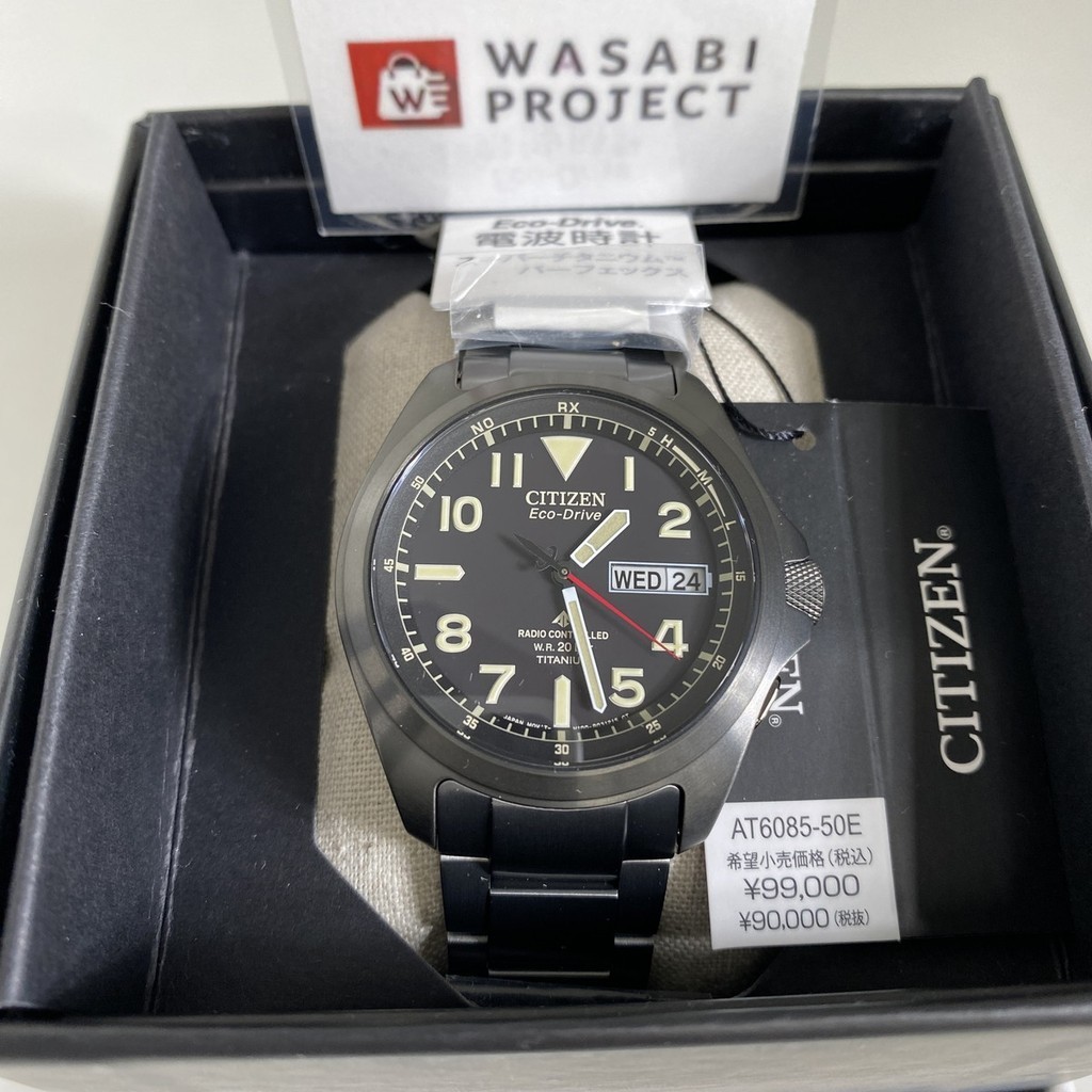 [Authentic★Direct from Japan] CITIZEN AT6085-50E Unused PROMASTER Eco Drive Sapphire glass Black Men Wrist watch นาฬิกาข้อมือ