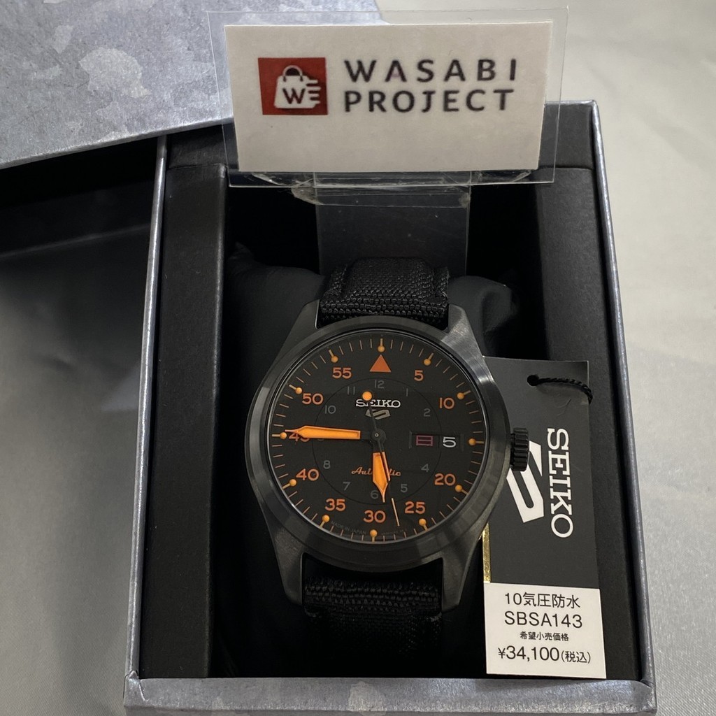 [Authentic★Direct from Japan] SEIKO SBSA143 Unused 5 SPORTS Automatic Hardlex Black SS Analog Men Wrist watch นาฬิกาข้อมือ