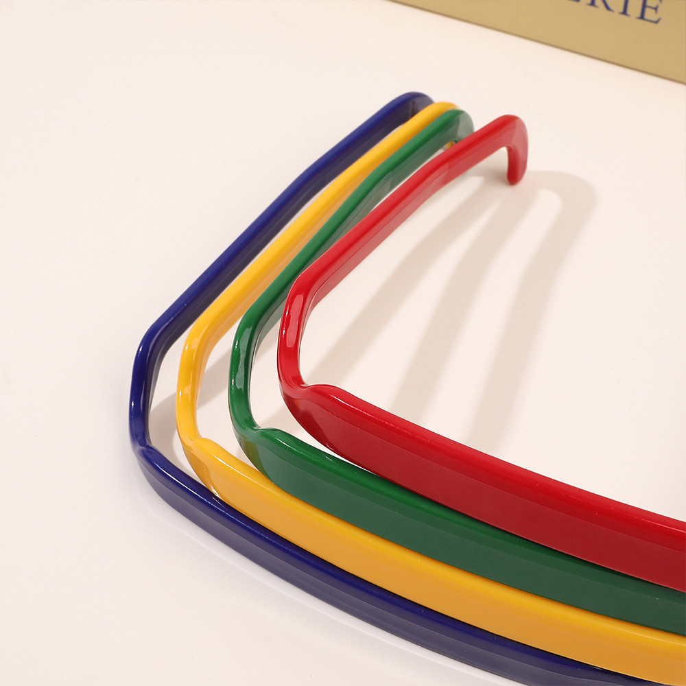 ที่คาดผม ทรงสี่เหลี่ยม สีสันสดใส เรียบง่าย และหลากหลาย สีพื้น สําหรับเด็กผู้หญิง - รูปที่ 6