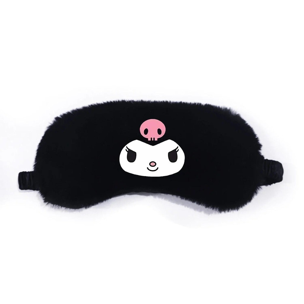 SANRIO ซานริโอ คุโรมิ อะนิเมะการ์ตูนรูปแบบส่วนบุคคลสํานักงานงีบมาส์กตาทึบแสงสําหรับนักเรียน, ครอบครัวเดินทางผ่อนคลายตุ๊กตาหน้ากากตาสบาย
