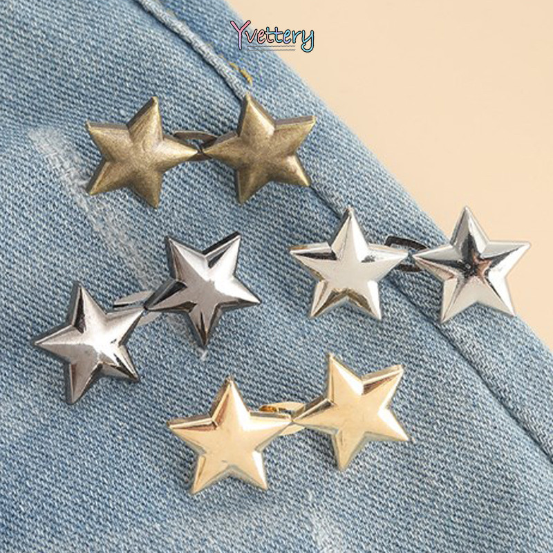 ร้านค้าไทย🔥กระดุมดาวตะขอเกี่ยวกางเกงเอวปรับได้แน่นไม่มีรอยต่อถอดออกได้โลหะปรับขนาดสําหรับเย็บกางเกงและใช้งานได้จริ - รูปที่ 3