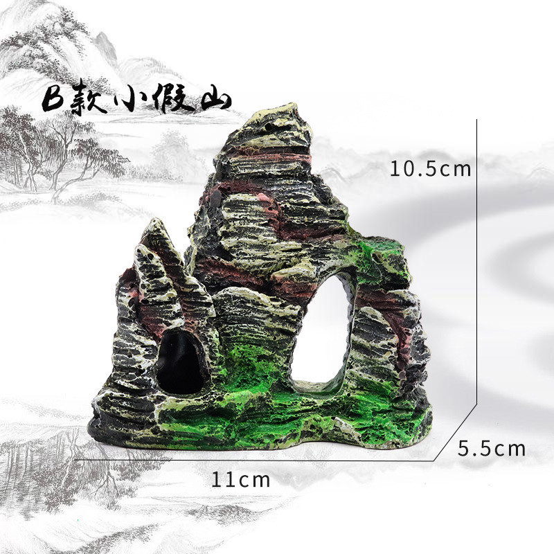 เครื่องประดับ หินเรซิ่นจําลอง สําหรับตกแต่งตู้ปลา - รูปที่ 4