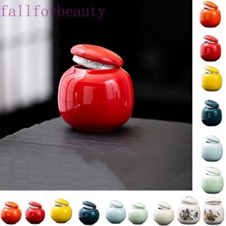 Fallforbeauty ขวดโหลเซรามิคเปล่า ขนาดเล็ก สําหรับใส่ชา