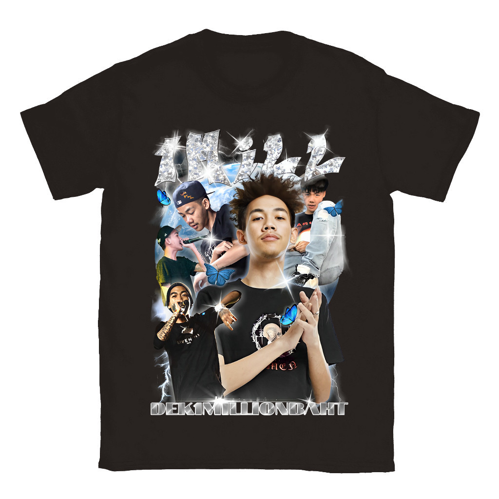 【พร้อมส่ง】 เสื้อยืดพิมพ์ลายต้นฉบับ  PBG x 1MILL เสื้อยืด "LISTEN TO 1MILL"  S-5XL