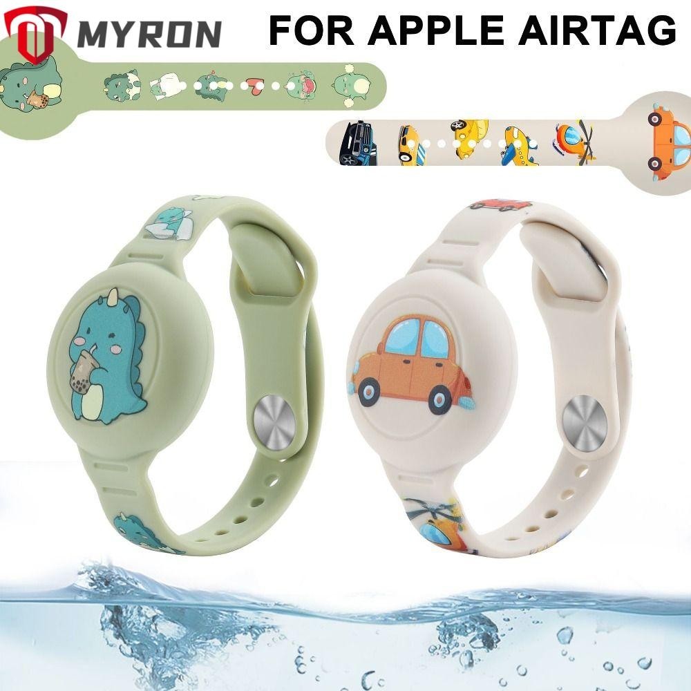【⚡เวลาจำกัดราคาต่ำ】Myron สายรัดข้อมือซิลิโคน ลายการ์ตูน กันน้ํา แบบเปลี่ยน สําหรับเด็ก Airtag