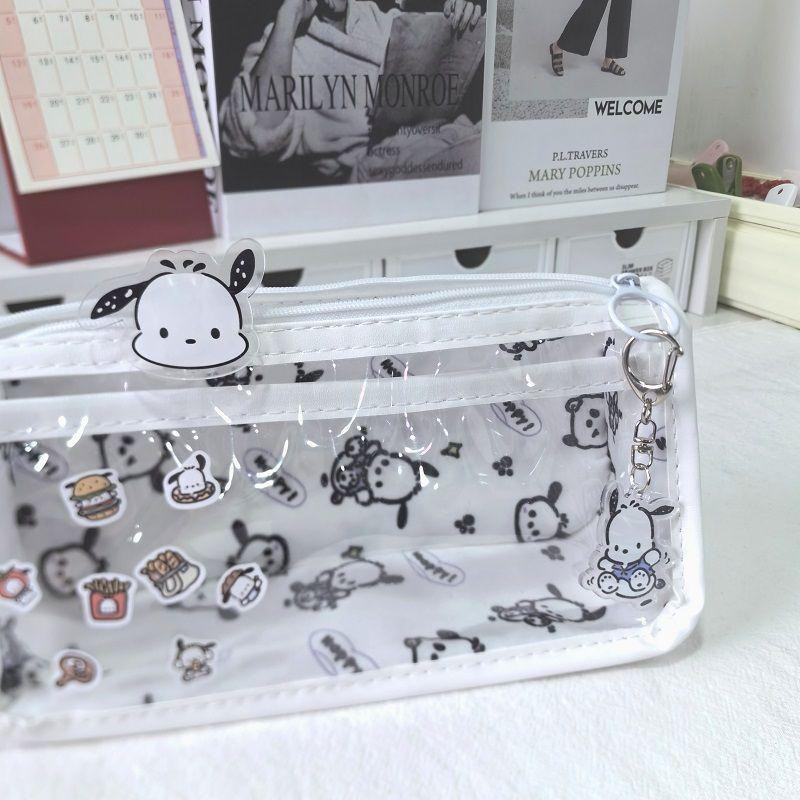 Minimalist โปร ่ งใสขนาดใหญ ่ ความจุดินสอนักเรียนมัลติฟังก ์ ชั ่ สามเหลี ่ ยมกระเป ๋ าดินสอแบบพกพากันน ้ ําเครื ่ องเขียน Storage - รูปที่ 5