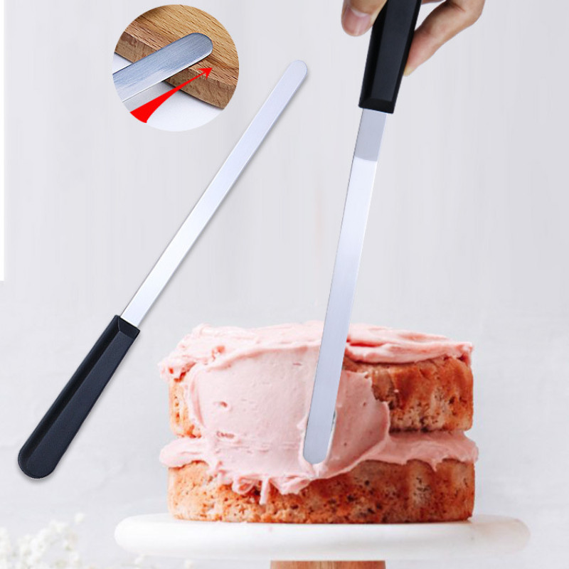 ไม ้ พายไอซิ ่ งสแตนเลส Frosting Spreader ไม ้ พายเค ้ ก Ergonomic PP Handle สําหรับ Home, Kitchen, Baking, เครื ่ องล ้ างจานปลอดภัย ( 7 นิ ้ ว