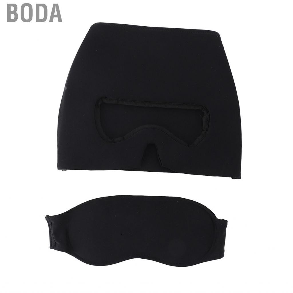 Boda Migraine Cap  Ice Head Wrap Stretchable Comfortable Foldable Eye Cover V Shaped Gel for Daily