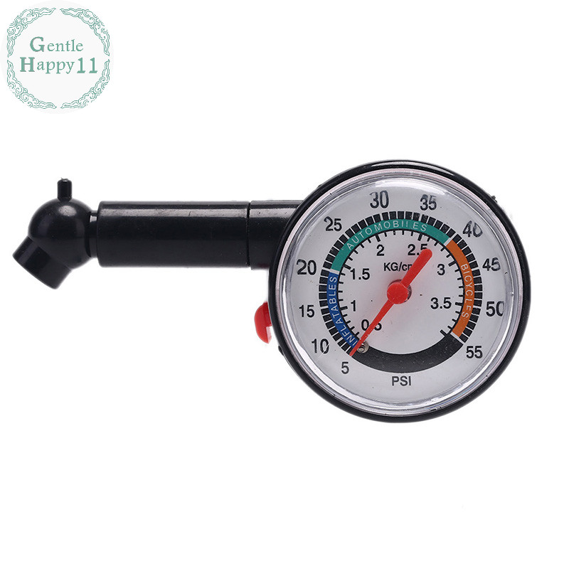 Gentlehappy Car Motorcycle 0-50 psi Dial Wheel Tyre Tyre Gauge Meter Pressure Measure Tester TH