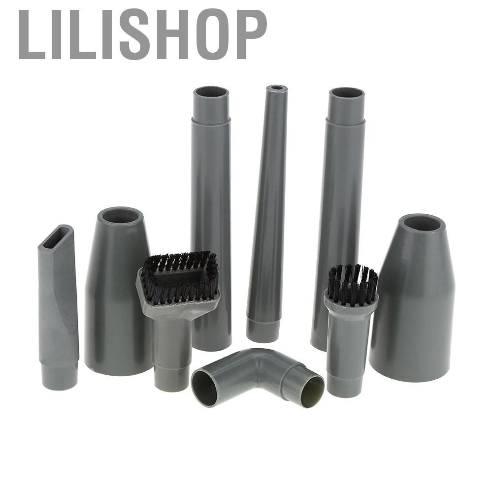 Lilishop 9Pcs/set Micro Vacuum Cleaner Nozzles Accessories Fit for All Cleaners Perfect Hard To Reac