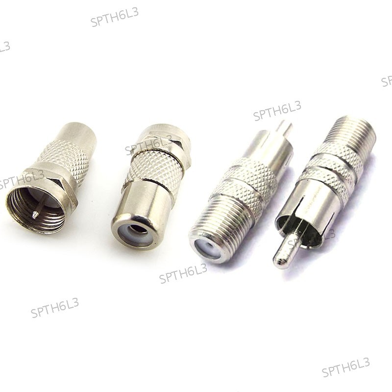 2/5/10pcs F ชายหญิง RF TV plug to RCA ชายหญิงแจ็ค Coaxial Coax อะแดปเตอร์ AV Connector converter สําหรับปลั๊กสาย Coaxial TH6L3