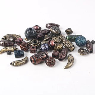 20g ผสม Retro สไตล์ลูกปัด Charms ลูกปัดหลวมเสื้อผ้าประดับด้วยลูกปัดสําหรับเครื่องประดับหัตถกรรมทําสร้อยคอสร้อยข้อมืออุปกรณ์เสริม